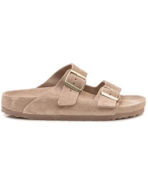 Birkenstock Arizona Exq Suede Narrow Fit - Roze