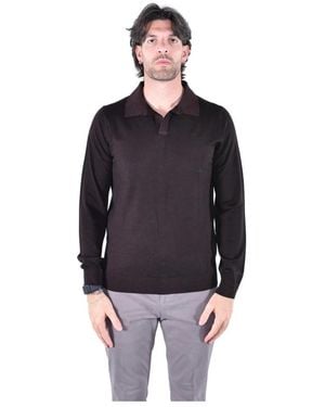 MC2 Saint Barth Tops ,Bruin ,Wol Covent Polo - Zwart