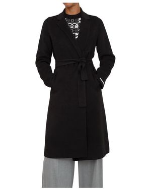 Marella Belted Coats - Black