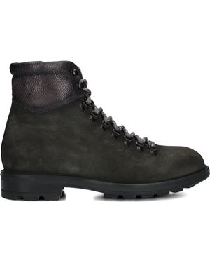Magnanni Grüne Leder-Stiefeletten - Schwarz