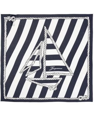 Jacquemus Accessoires ,Blauw ,Le Foulard Bateau Corde