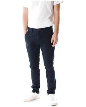 Blue De Gênes Slim tapered chinohose de gênes - Blau