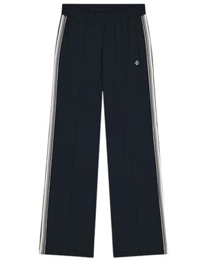 Summum Broeken ,Zwart ,Polyester Trouser Track Pant - Blauw