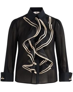 Elisabetta Franchi Blouses - Negro