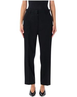 Lanvin Broeken ,Zwart ,Wol Cigarette Pant
