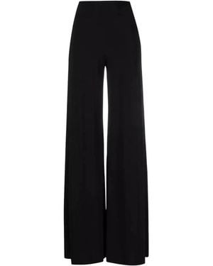 Norma Kamali Wide Trousers - Black