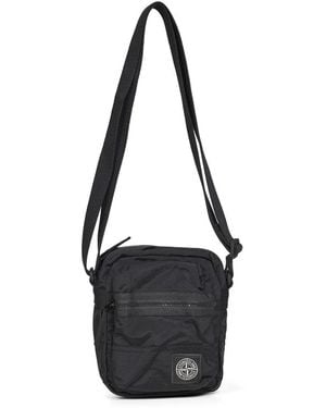 Stone Island Cross Body Messenger - Black