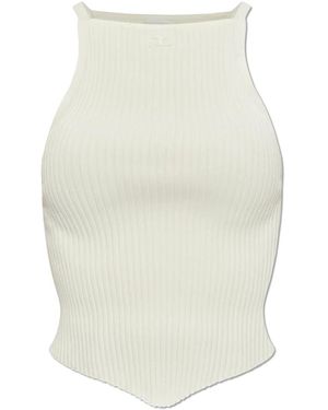 Courreges Sleeveless Tops - Bianco