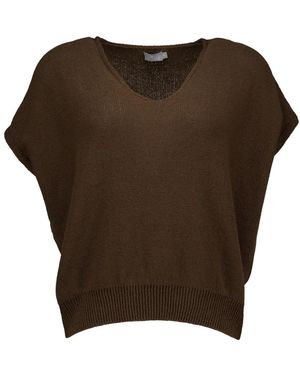 no man's land V-Neck Knitwear - Marron