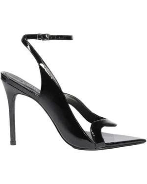 SCHUTZ SHOES Vinyl Leaf High Heel Sandalen - Schwarz