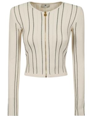 Elisabetta Franchi Truien & Vesten ,Maglia Tricot - Wit