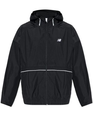New Balance Fitness ,Zwart ,Polyester Elusive Shell Jacket - Blauw