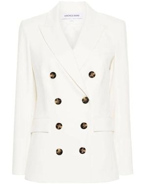 Veronica Beard Double-Breasted Blazer - Wit