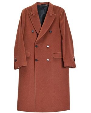 Paul Smith Double-Breasted Coats - Brown