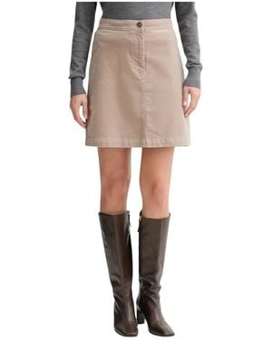 Marc O' Polo Mini Straight Skirt - Naturel