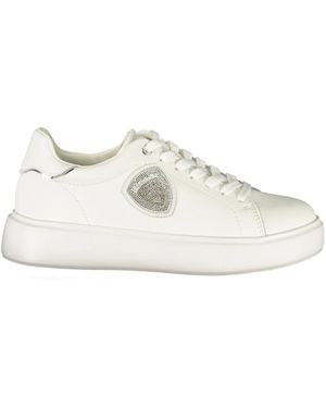 Blauer Sneakers - Blanc