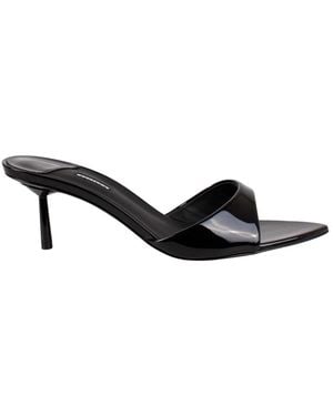 Le Silla Heeled Mules - Black