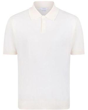 Malo Tops ,Wit ,Gebreide Poloshirt