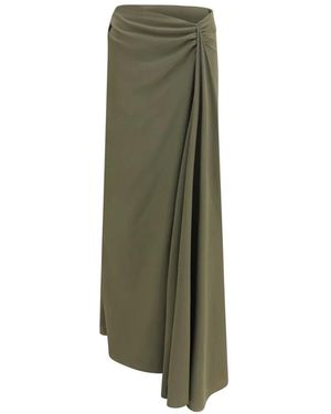 McQueen Rokken ,Groen ,Lange Rok Met Draperie