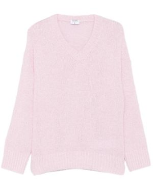 Filippa K Hairy Alpaca V-Neck Pullover - Pink
