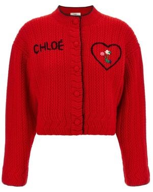 Chloé Cardigans - Rouge