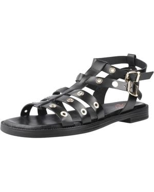Porronet Flat Sandals - Negro