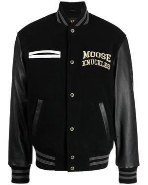 Moose Knuckles Bomber Jackets - Black