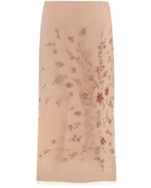 Fendi Midi Skirts - Brown