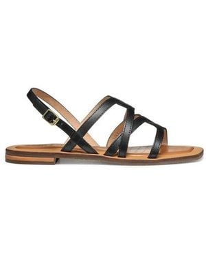 Geox Flat Sandals - Metálico
