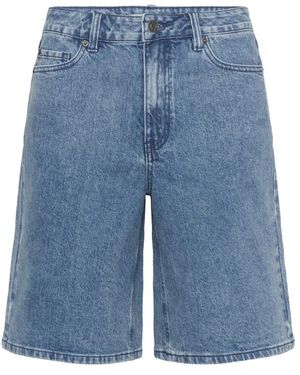 Kaffe Korte Broeken ,Blauw ,Denim Denim Shorts
