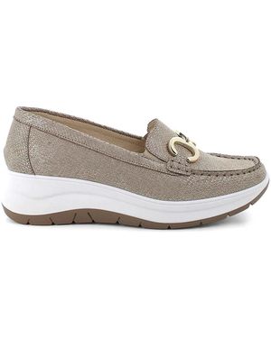 Igi&co Weiche Leder Damen Mokassins - Grau