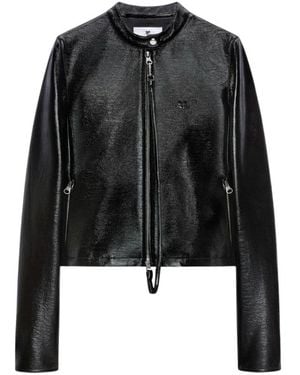 Courreges Leather Jackets - Negro