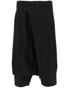 Yohji Yamamoto Standard Wickelhose - Schwarz