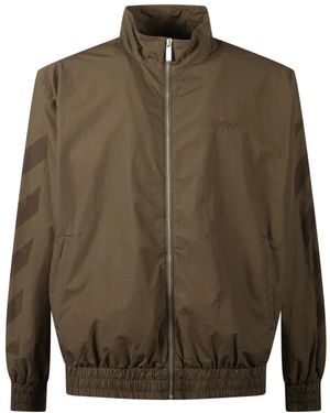 Off-White c/o Virgil Abloh Jacket Met Ritssluiting - Groen