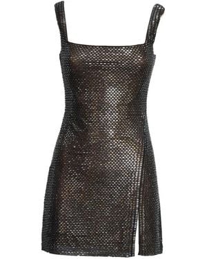 Self-Portrait Short Dresses - Brown