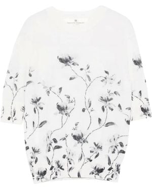 Ermanno Scervino Round-Neck Knitwear - White