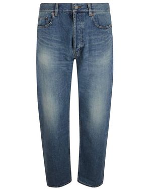 Saint Laurent Straight Jeans - Azul
