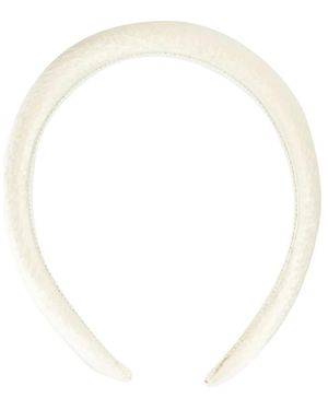 Jennifer Behr Cremefarbenes Seidenhaaraccessoire Mit Bandverzierung - Mettallic