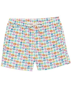 MC2 Saint Barth Badmode ,Veelkleurig ,Beachwear - Blauw
