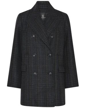 Bruuns Bazaar Double-Breasted Coats - Nero