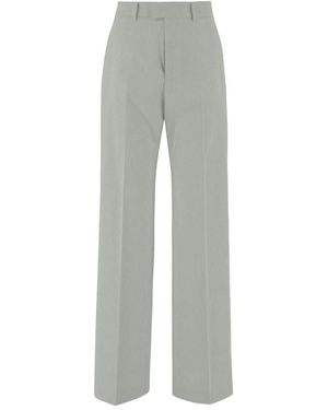 BERWICK  1707 Gestreepte Stretch Katoenmix Broek - Grijs