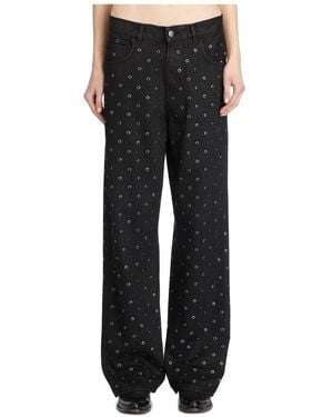 Haikure Wide Trousers - Black