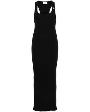 Jean Paul Gaultier Tank Dress Piercing Detail - Black
