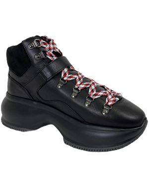 Hogan Lace-Up Boots - Black