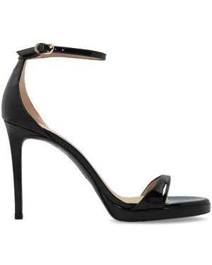 Stuart Weitzman Schoenen ,Zwart ,Leer Nudist Platform