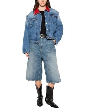 Isabel Marant Jassen ,Blauw ,Denim Devyn Denim Jacket