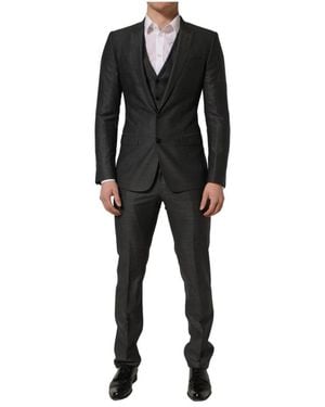 Dolce & Gabbana Single Breasted Suits - Black