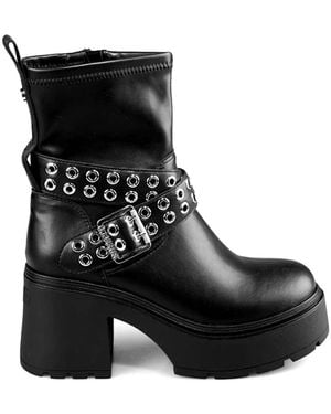Buffalo Heeled Boots - Black