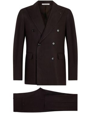Tagliatore Double Breasted Suits - Negro