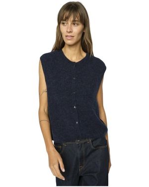 Mos Mosh Jassen ,Blauw ,Rowe Teddy Vest